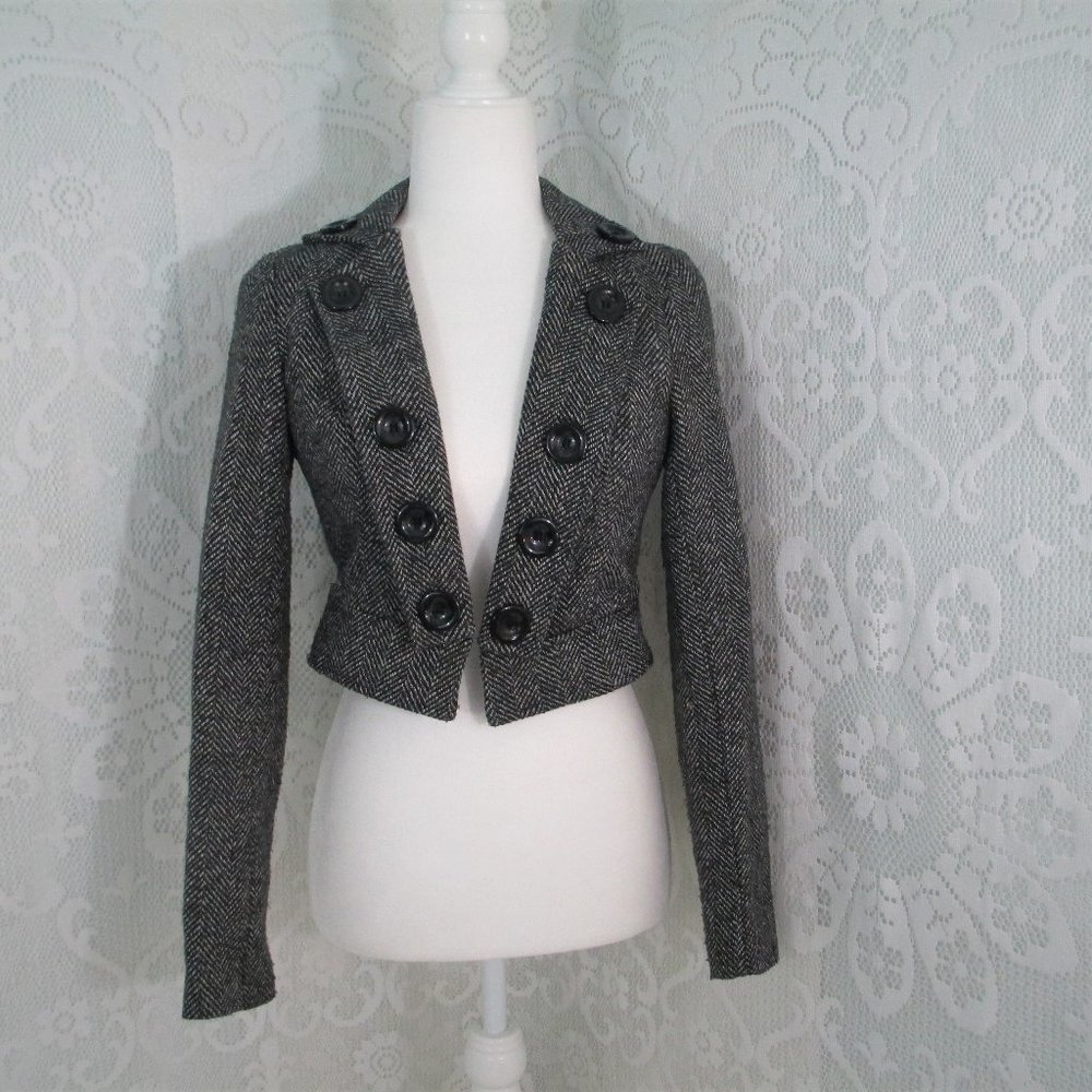 Forever 21 Tweed Grey and Black Jacket